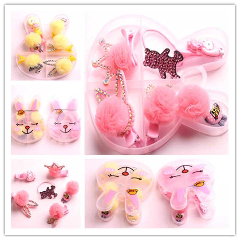 Children's hair set baby hairpin hair rope birthday crown gift box children gift Children's hair set baby hairpin hair rope birthday crown gift box children gift