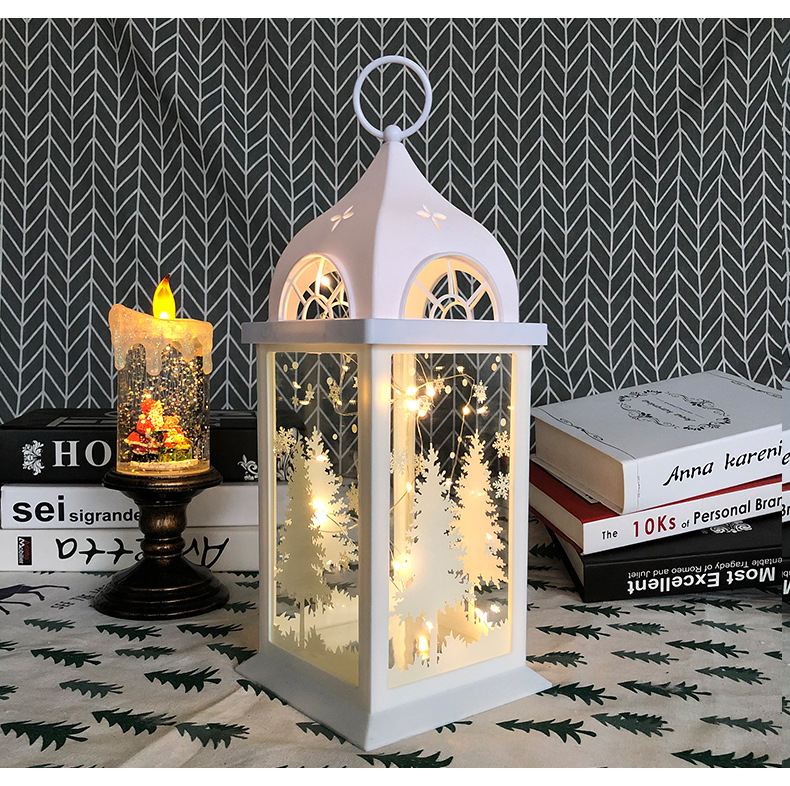 Christmas Luminescent Lamp Ornaments Luminous Portable Storm Lantern Bar Showcase Restaurant Shopping Mall Decoration Dress up Props Wholesale Christmas Luminescent Lamp Ornaments Luminous Portable Storm Lantern Bar Showcase Restaurant Shopping Mall Decoration Dress up Props Wholesale