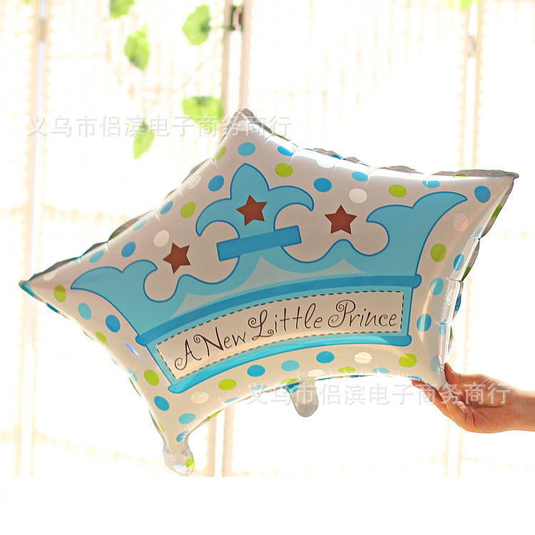 Crown Aluminum Balloon Cartoon Children's Toy Balloon Birthday Wedding Decorative Aluminum Foil Balloon Mixed Batch