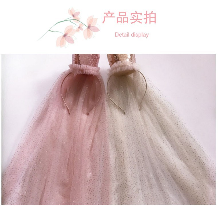 Children's Sequined Big Crown Flower Girl Veil Baby Headdress Birthday Mesh Headband Girls' Hairband Hair Accessories Wholesale Children's Sequined Big Crown Flower Girl Veil Baby Headdress Birthday Mesh Headband Girls' Hairband Hair Accessories Wholesale