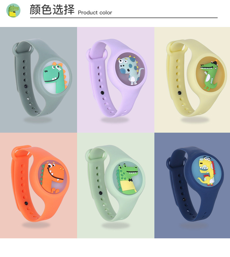 Flash Anti Mosquito Watch Outdoor Carry Luminous Mosquito Repellent Bracelet Adults and Children Children Luminous Watch Mosquito Repellent Buckle