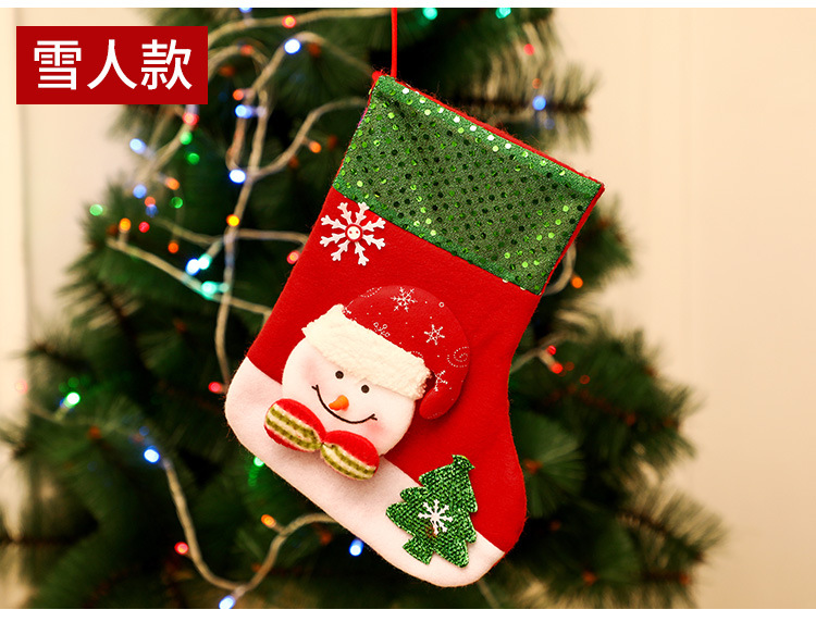 Christmas Gift Socks Adult Christmas Children Candy Socks Christmas Tree Hanging Decoration Scene Dress up Home Party Decoration