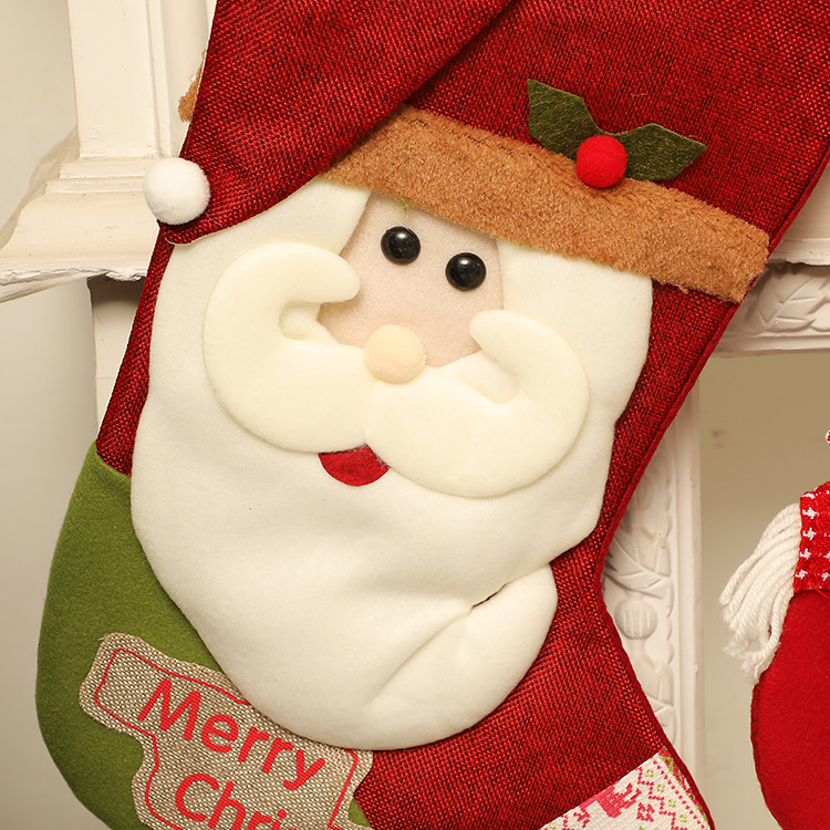 Christmas Gift Socks Adult Christmas Children Candy Socks Christmas Tree Hanging Decoration Scene Dress up Home Party Decoration