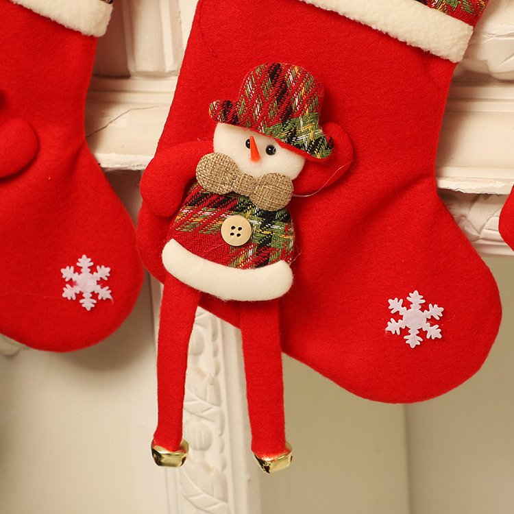 Christmas Gift Socks Adult Christmas Children Candy Socks Christmas Tree Hanging Decoration Scene Dress up Home Party Decoration
