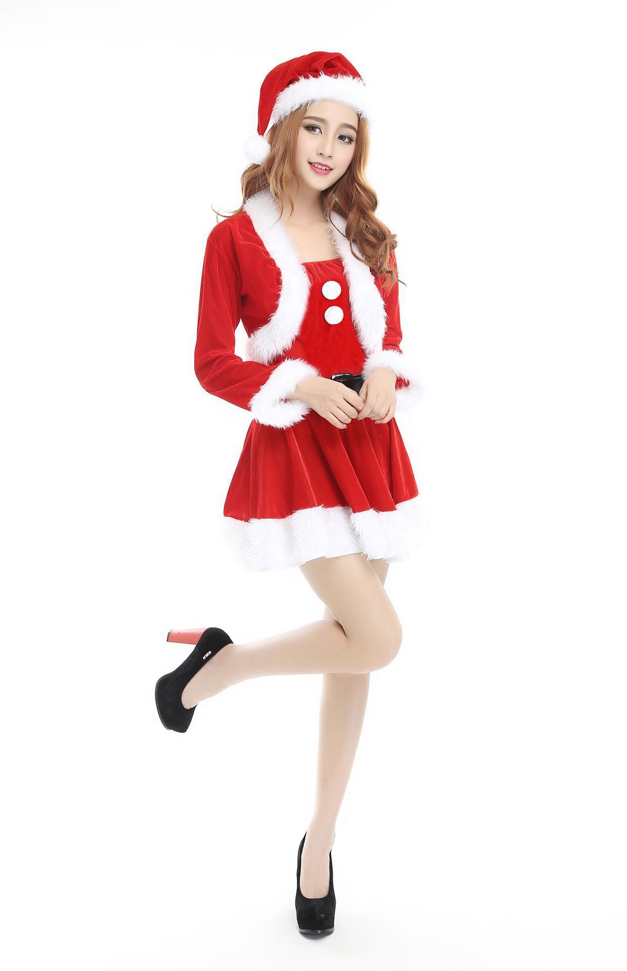 2020 New Christmas Performance Costume Christmas Outfit Adult Female Costumes Christmas Outfit Christmas Clothes for Women Dancing Dress