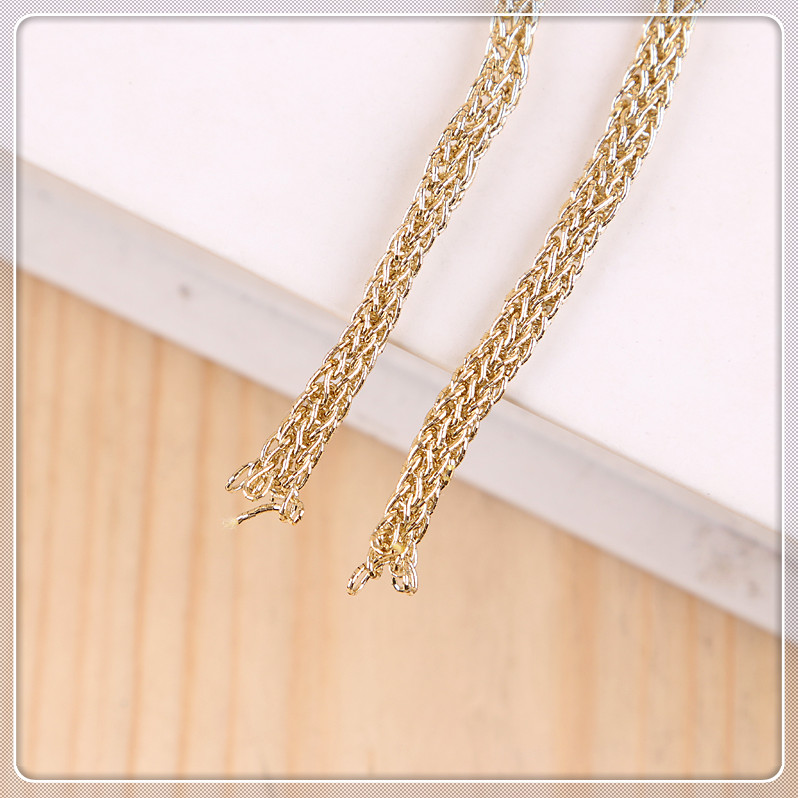 Gold and Silver Thread Clothing Tag Card Pendant Gift Bag Wedding Invitation Card Hang Rope Liquor Licensing Inelastic Thread