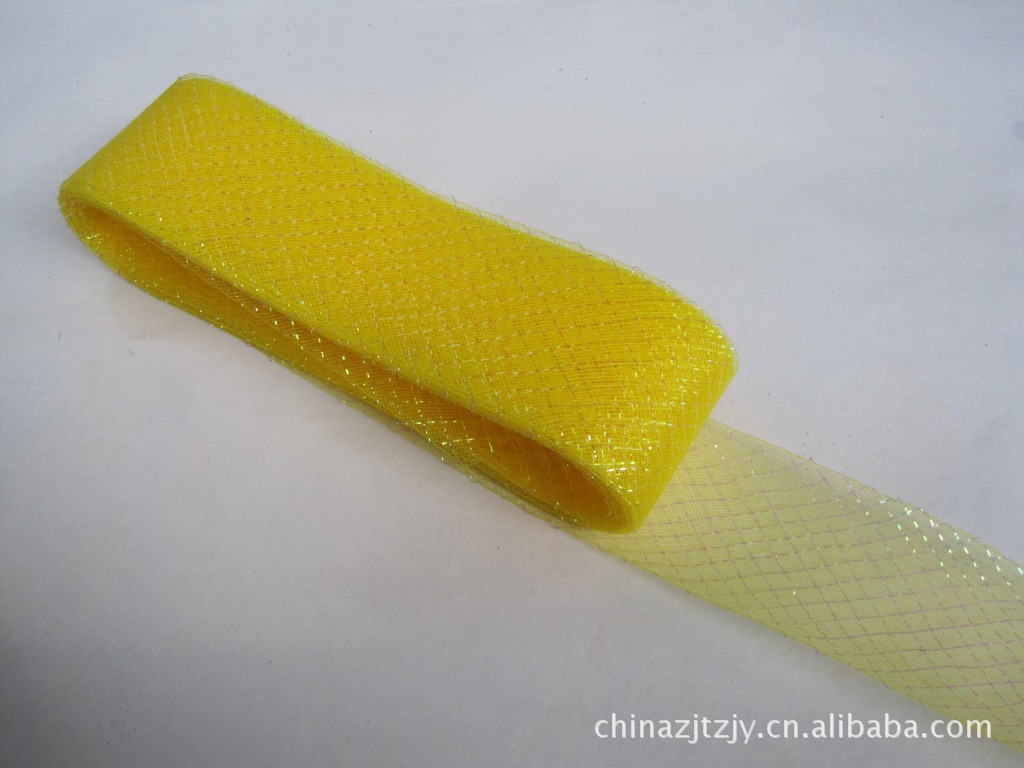 Headdress accessories/wedding dress elastic mesh/florist supply mesh ribbon/colorful Christmas decoration ribbon