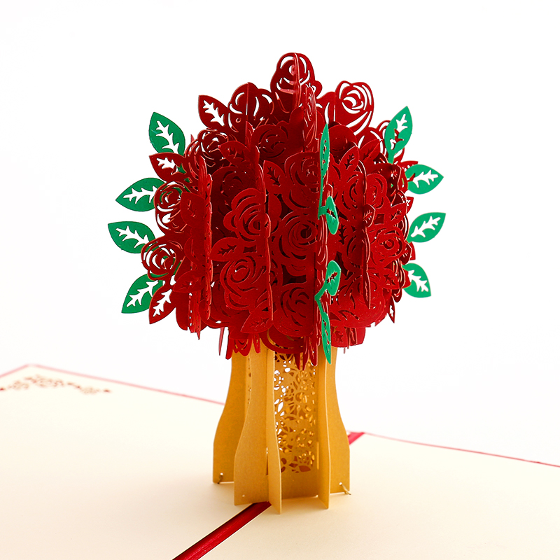 Father&#039;s day, mother&#039;s day, valentine&#039;s day, creative gift paper carving card invitation card customization