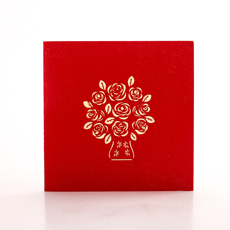 Father&#039;s day, mother&#039;s day, valentine&#039;s day, creative gift paper carving card invitation card customization