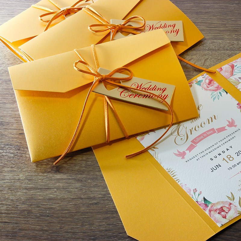 Wedding European Style Wedding Printing Invitation Card Wedding Invitation Card Red Iridescent Paper Creative Personality Wedding Stickers