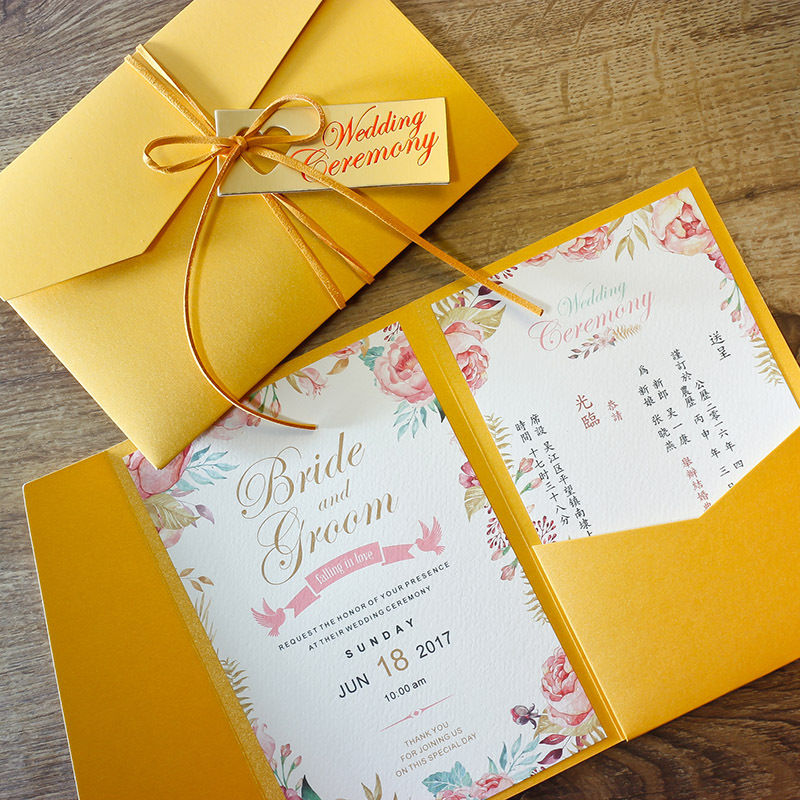 Wedding European Style Wedding Printing Invitation Card Wedding Invitation Card Red Iridescent Paper Creative Personality Wedding Stickers