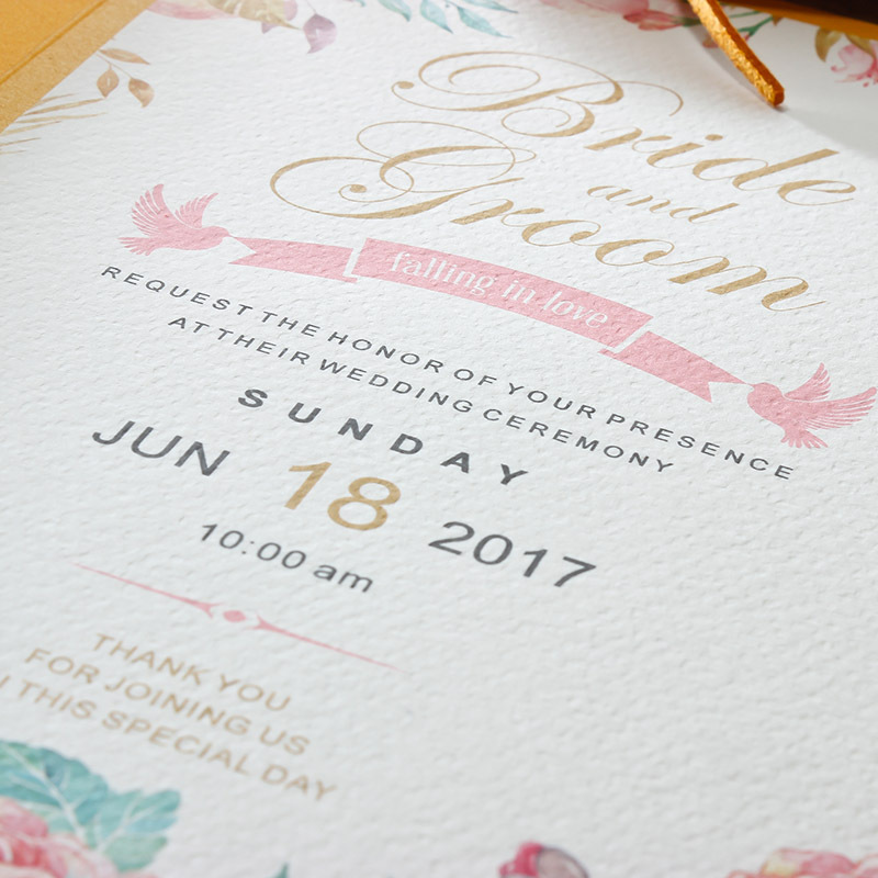 Wedding European Style Wedding Printing Invitation Card Wedding Invitation Card Red Iridescent Paper Creative Personality Wedding Stickers