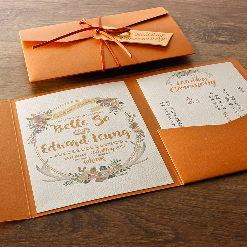 Wedding European Style Wedding Printing Invitation Card Wedding Invitation Card Red Iridescent Paper Creative Personality Wedding Stickers