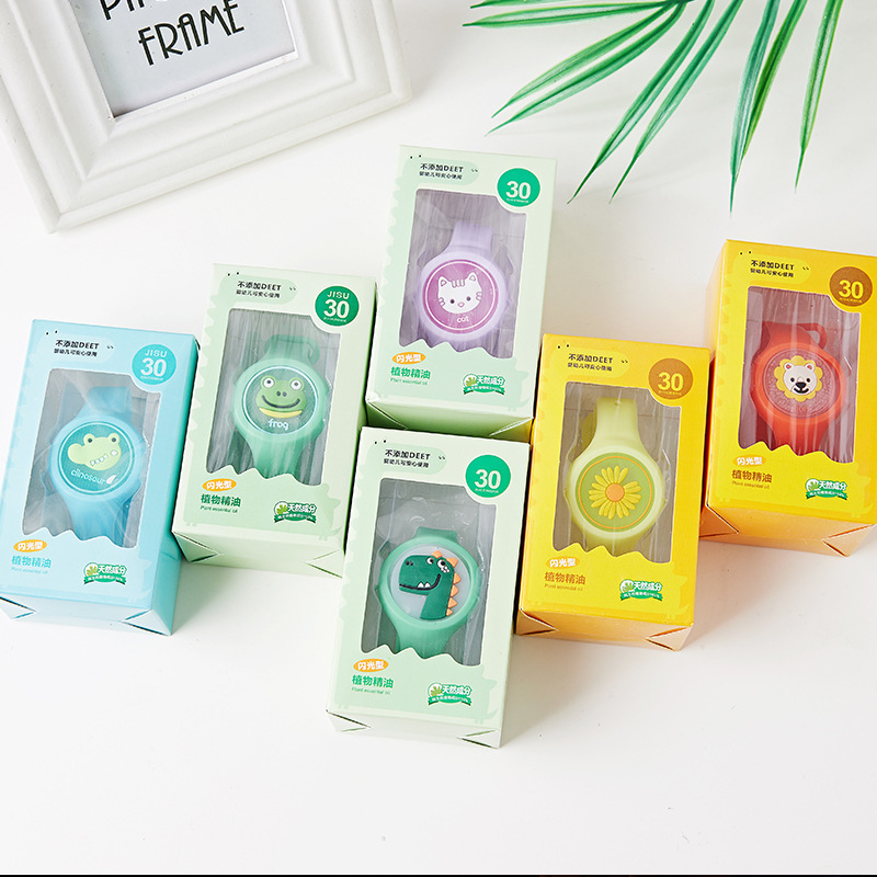 Summer Cartoon Luminous Anti-Mosquito Bracelet Flash Mosquito Repellent Bracelet Children Outdoor Mosquito Repellent Fantastic Silicone Mosquito Repellent Watch