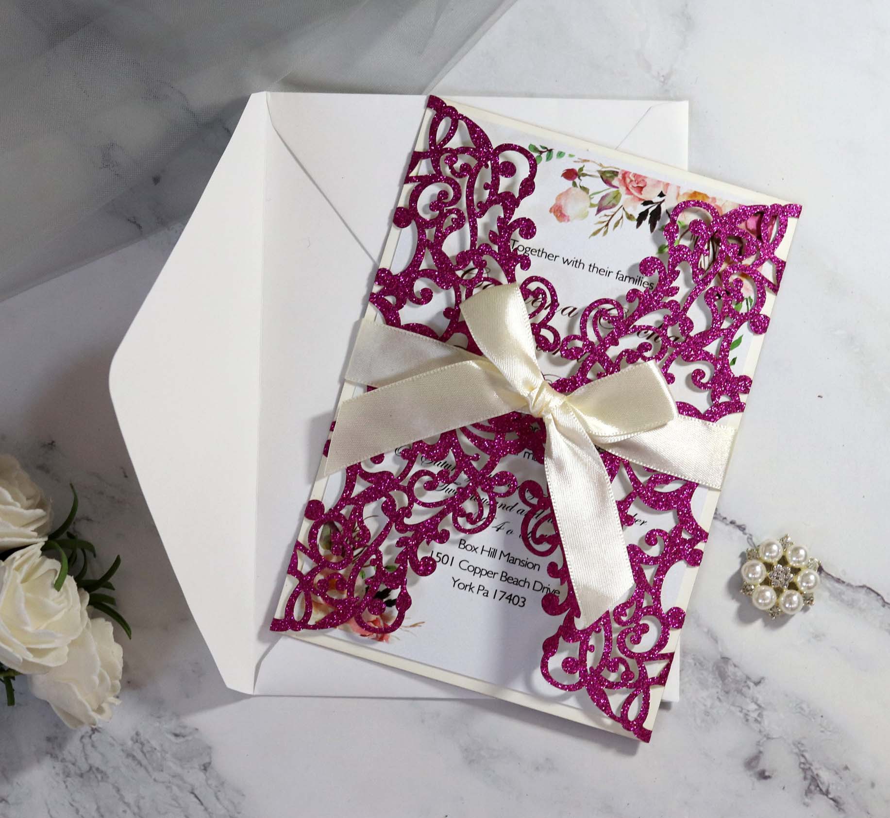 Glitter Paper Dusting Powder Sapphire Blue Thanksgiving Invitation Greeting Card Laser Hollow Invitation Card Glitter Paper Dusting Powder Sapphire Blue Thanksgiving Invitation Greeting Card Laser Hollow Invitation Card