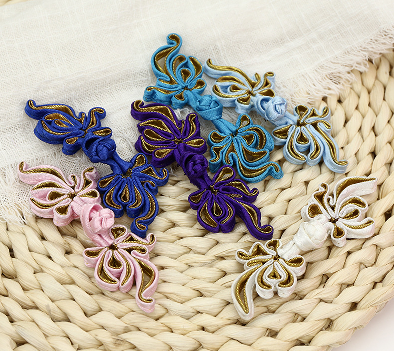 Retro Traditional Chinese Button Knots Button Handmade Cheongsam Top Ethnic Style Wedding Invitation Tang Suit Phoenix Tail Goldfish Button