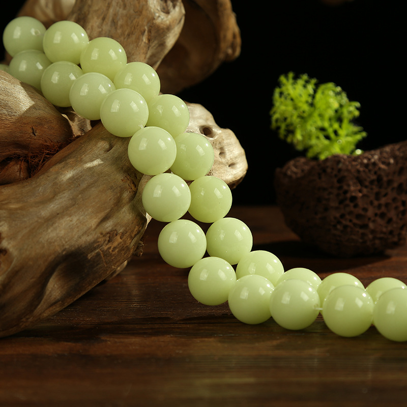 Luminous Fluorite Perforated round Beads Luminous Blue Green/Sky Blue/Green Semi-Finished DIY Fluorescent Fashion Bracelet Luminous Fluorite Perforated round Beads Luminous Blue Green/Sky Blue/Green Semi-Finished DIY Fluorescent Fashion Bracelet