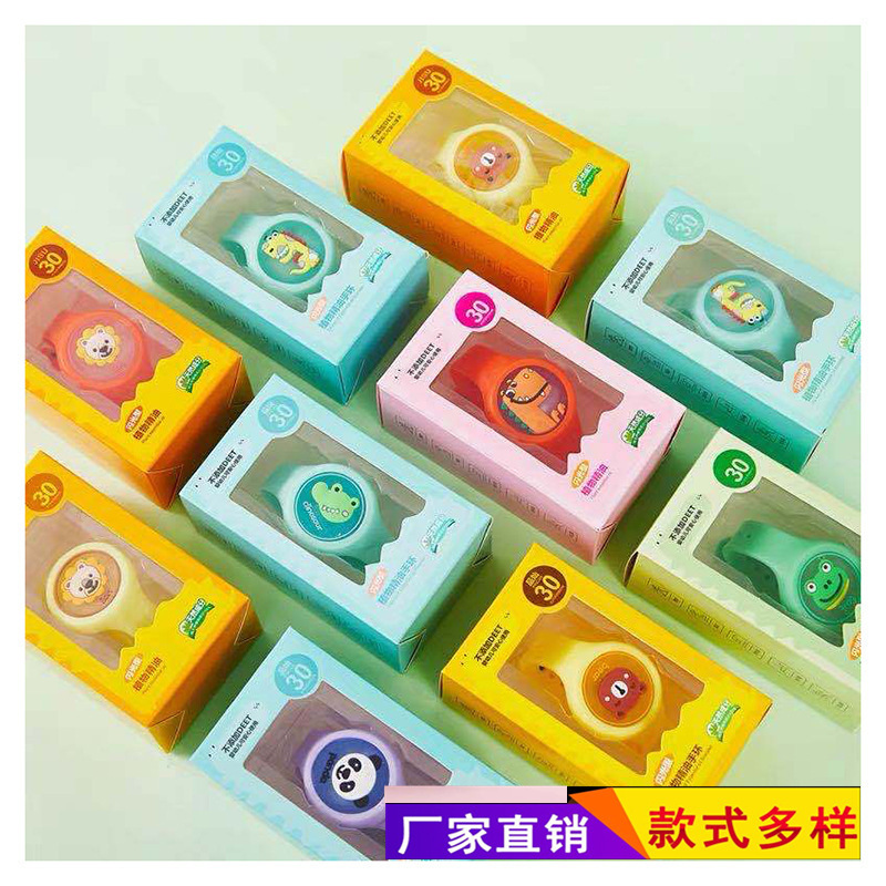 Summer Children&#039;s Luminous Mosquito Repellent Watch Anti Mosquito Bite Portable Silicone Flash Bracelet Supplies for Stall and Night Market