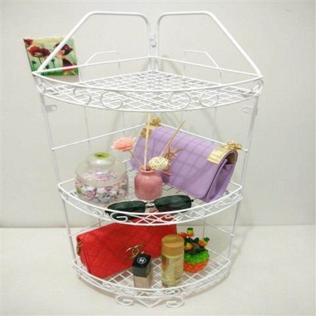 Tieyi bathroom corner rack 3 floor bathroom shelf Wall Hanging Desk Triangle Cosmetics Storage rack Tieyi bathroom corner rack 3 floor bathroom shelf Wall Hanging Desk Triangle Cosmetics Storage rack