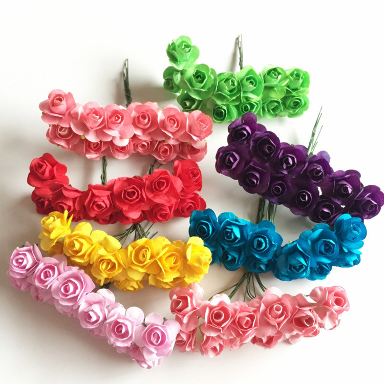 Packing Boxes Corsage Small Paper Rose Wedding Wedding Candies Box Wedding Invitation Bridal Wreath Paper Flower 144 Flowers/1 Pack
