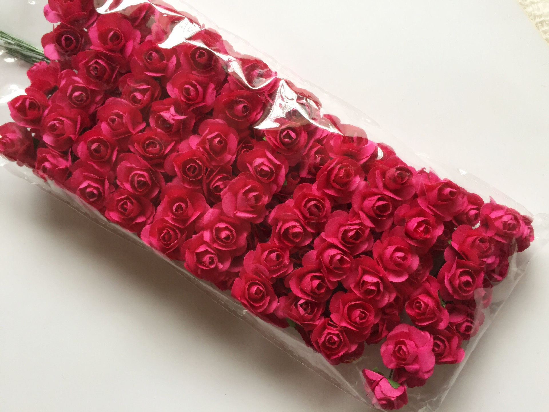 Packing Boxes Corsage Small Paper Rose Wedding Wedding Candies Box Wedding Invitation Bridal Wreath Paper Flower 144 Flowers/1 Pack
