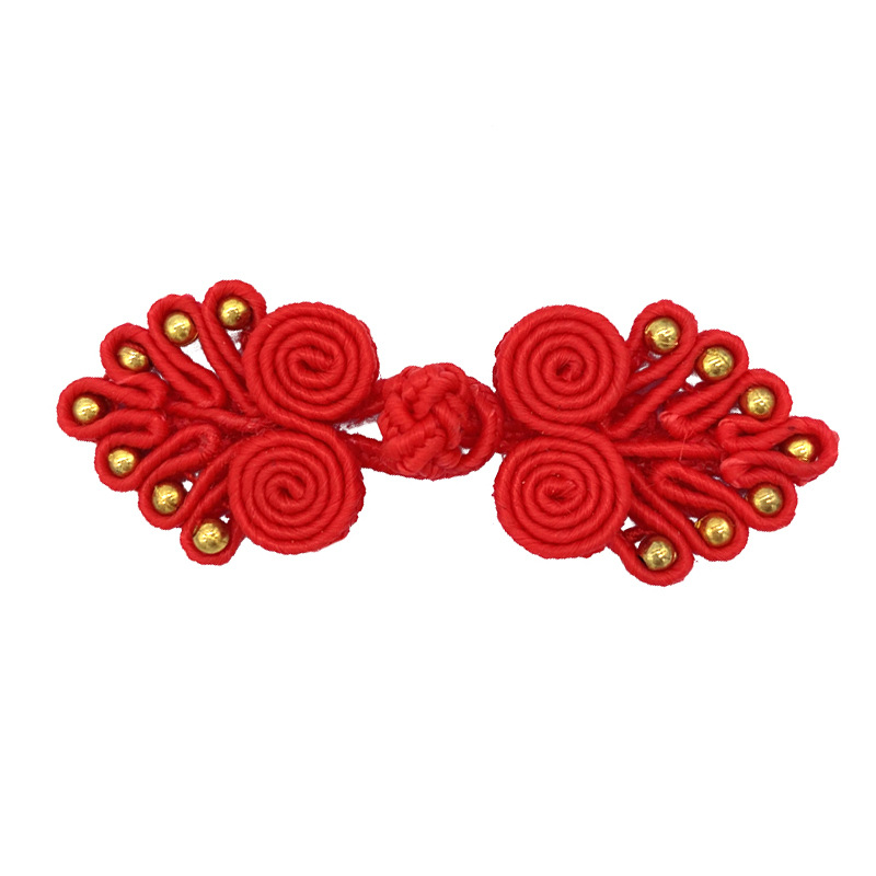 Baixi Accessories Button Seven Beads Buckle Wedding Invitation Decorative Seven-Leaf Button Democratic Style Chinese Dress Cheongsam Button