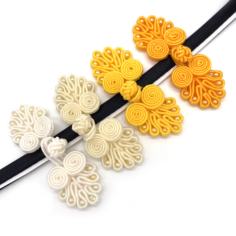 Baixi Accessories Button Seven Beads Buckle Wedding Invitation Decorative Seven-Leaf Button Democratic Style Chinese Dress Cheongsam Button