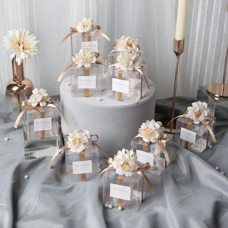 Xi Candy Box Ins Style Gift Box Candy Packaging Creative Wedding Transparent Customizable Box Candy Box Wedding Special