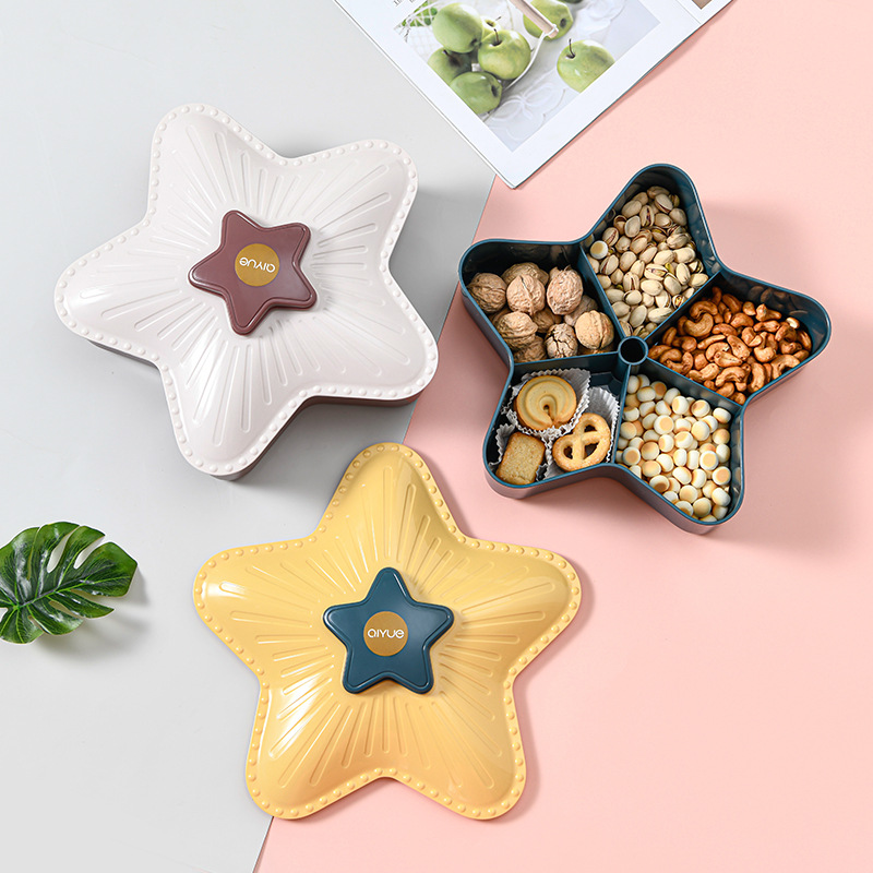 New Year Creative Dried Fruit Box Living Room Candy Box Plastic XINGX Candy Box Lazy Fruit Plate Factory Direct Sales Wholesale