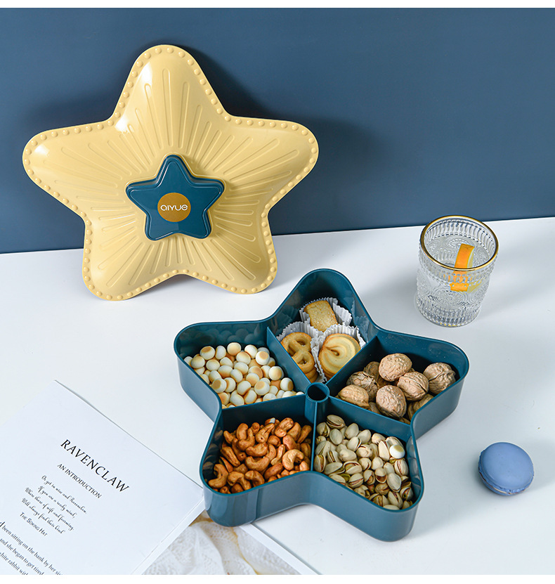 New Year Creative Dried Fruit Box Living Room Candy Box Plastic XINGX Candy Box Lazy Fruit Plate Factory Direct Sales Wholesale