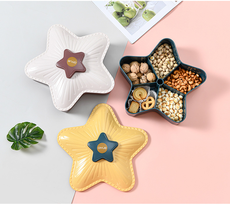 New Year Creative Dried Fruit Box Living Room Candy Box Plastic XINGX Candy Box Lazy Fruit Plate Factory Direct Sales Wholesale