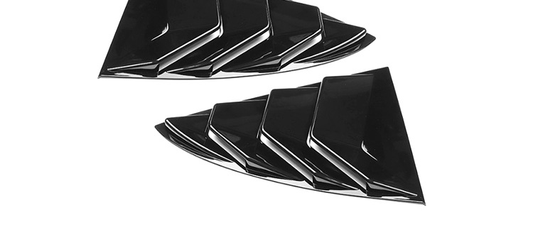 to Tesla Tesla Model 3 Rear Window Triangle Stickers Blinds Decorative Paster Exterior Accessories Modification