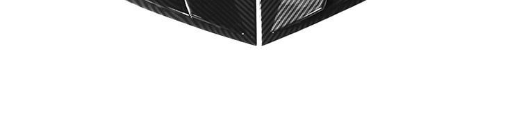 to Tesla Tesla Model 3 Rear Window Triangle Stickers Blinds Decorative Paster Exterior Accessories Modification