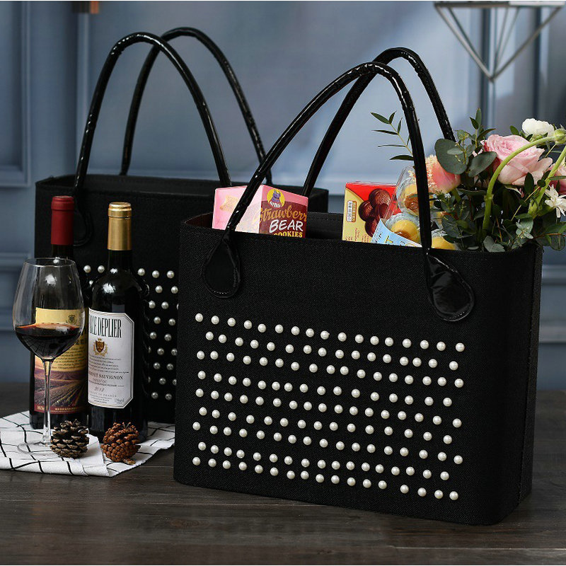Gift basket new candy box European red wine Gift box For Visiting relatives and friends during Spring Festival