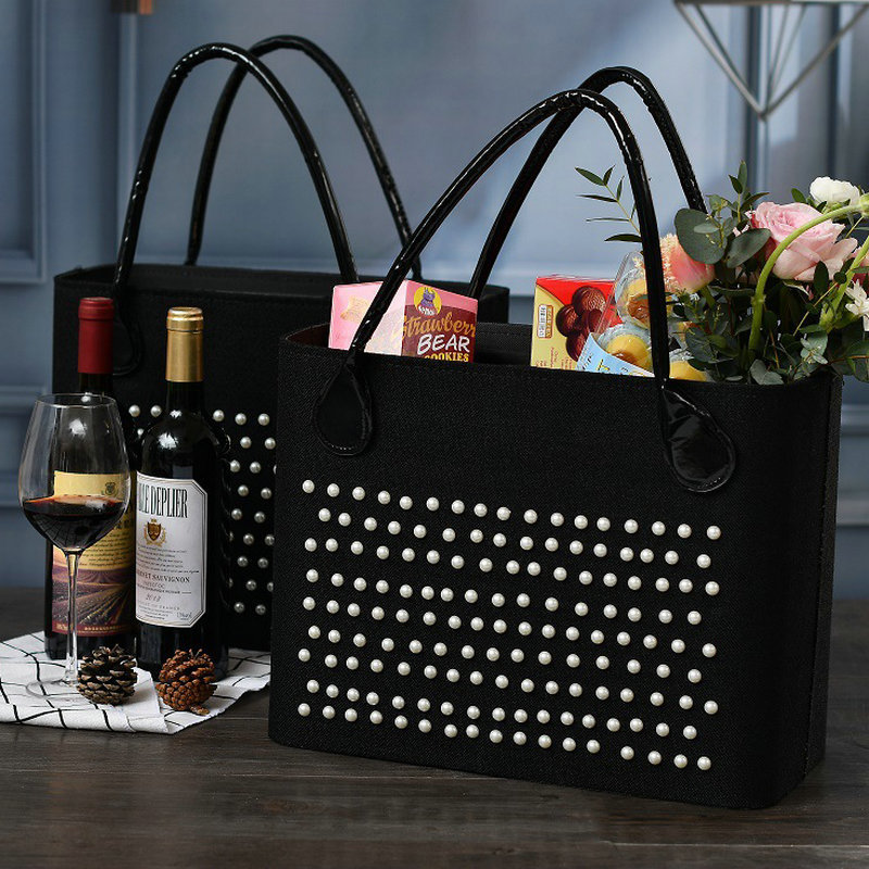 Gift basket new candy box European red wine Gift box For Visiting relatives and friends during Spring Festival