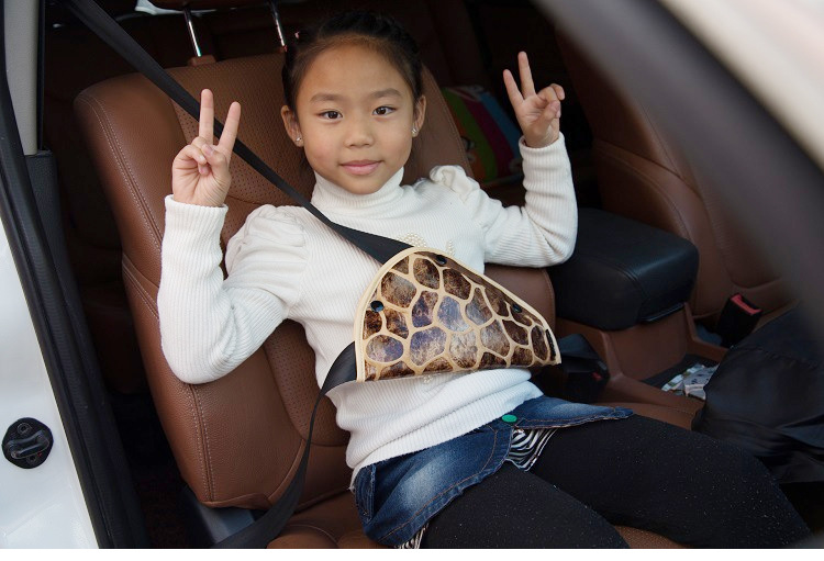 Safety belt triangle fixing device for automobile safety belt
