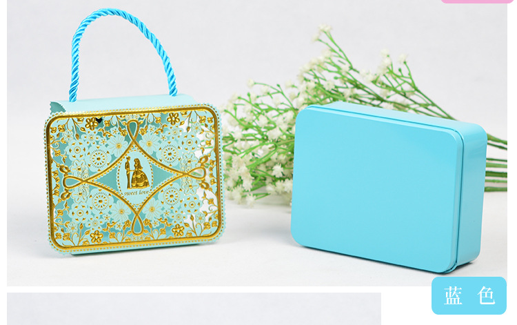 New Wedding Favors Candy Box Packaging Tinplate Wedding Candies Box Creative Hollow Envelope Candy Wholesale