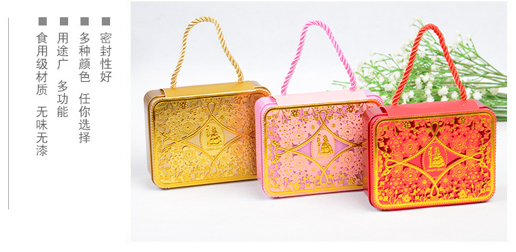 New Wedding Favors Candy Box Packaging Tinplate Wedding Candies Box Creative Hollow Envelope Candy Wholesale