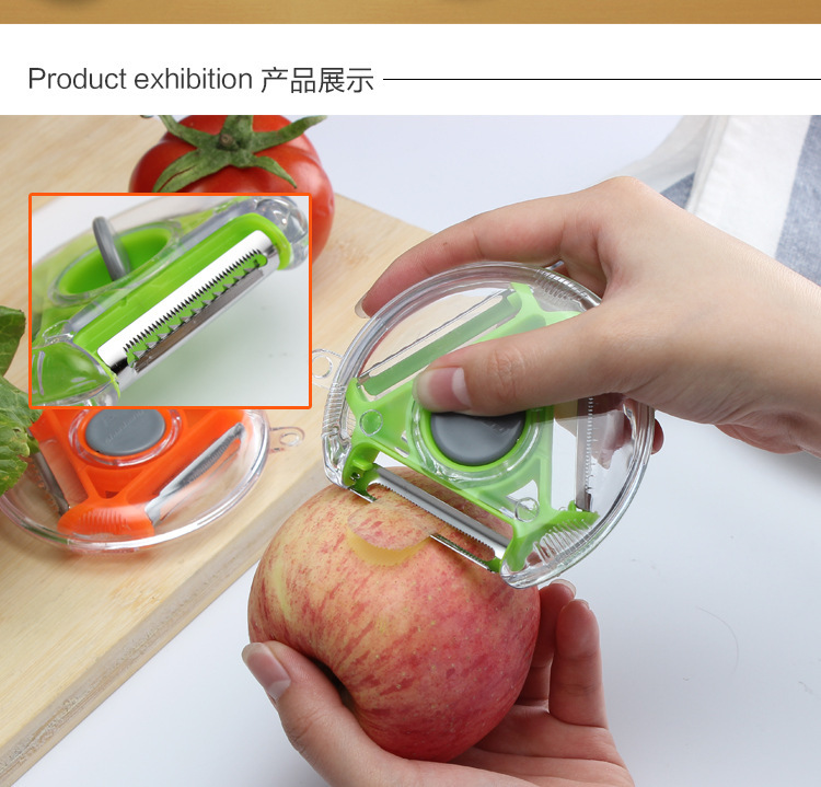 ThreeinOne Peeler Triangle Peeler MultiFunction Vegetable Chopper Vegetable and Fruit Peeler Vegetable Cutter Gift Gift