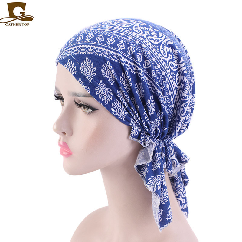 2020 New Elastic Fabric Triangle Printed Pirate Hat Tam-O'-Shanter Toque Pile Cap TJM-277