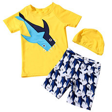 2020 new children's swimsuit tie-dye baby Daisy baby baby baby baby one-piece triangle swimming suit and hat
