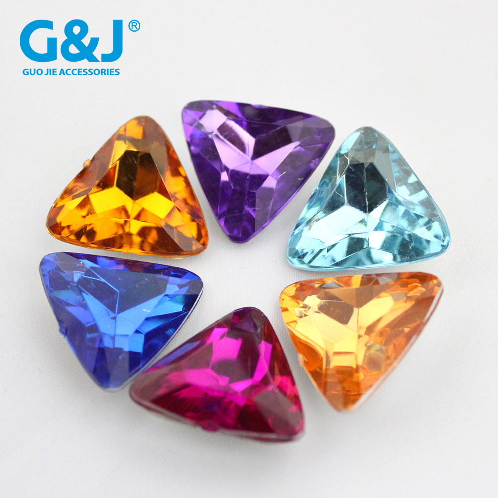 Wholesale imitation desk acrylic drill 23*23MM triangle triangle triangle tip drill costume jewelry use drill.