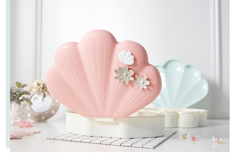 Shell Light Luxury Candy Box Compartment Snack Box Dried Fruit Tray Shell Melon Seeds Plate Handphone-Friendly Dried Fruit Box