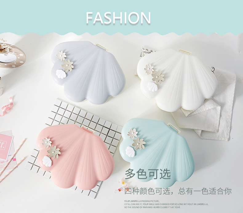 Shell Light Luxury Candy Box Compartment Snack Box Dried Fruit Tray Shell Melon Seeds Plate Handphone-Friendly Dried Fruit Box