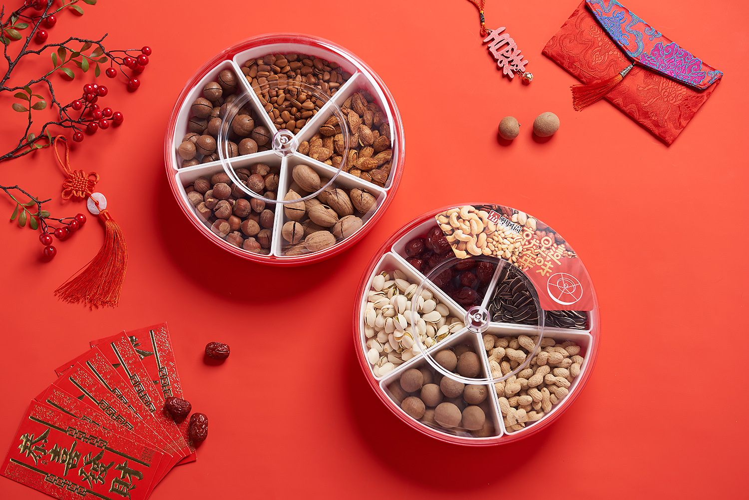 New Candy Box Creative Dried Fruit Tray Plastic Lazy Fruit Plate Wedding Wedding Candies Box Snack Melon Seeds Dried Fruit Box Wedding