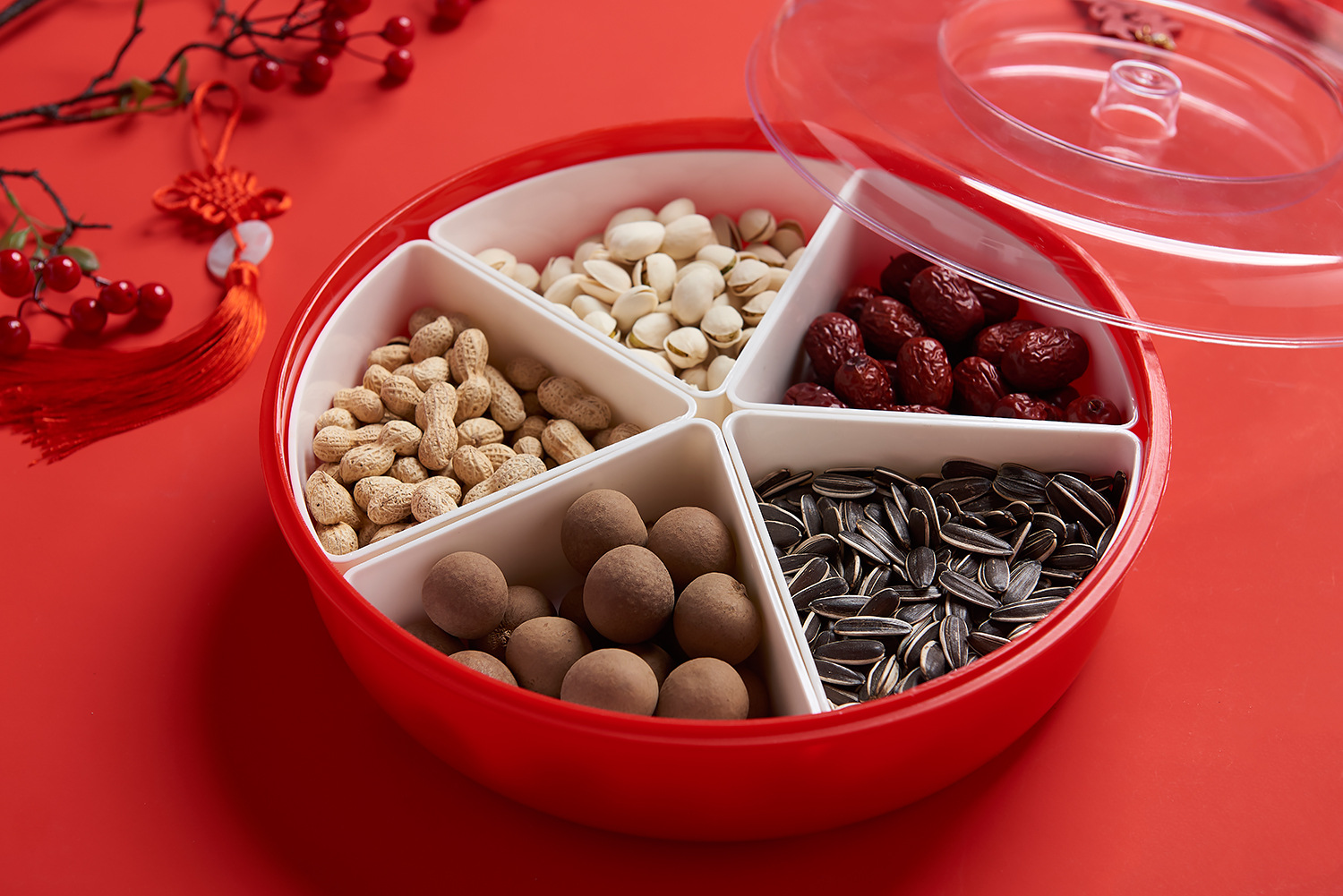 New Candy Box Creative Dried Fruit Tray Plastic Lazy Fruit Plate Wedding Wedding Candies Box Snack Melon Seeds Dried Fruit Box Wedding