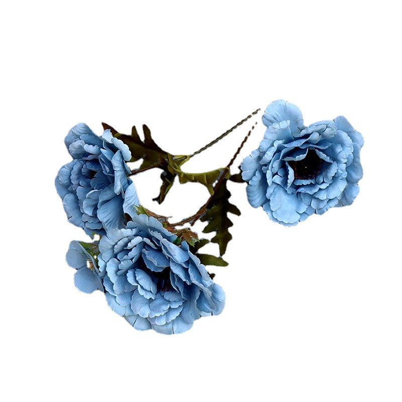Factory Wholesale Three Lotus Crane Peony Wedding Flower Arrangement Wedding Fake Flower Hall Ceiling Home Hotel Decorative Silk Flower