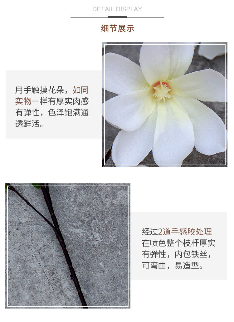 Wedding Bouquet Simulation Magnolia Wedding Hall Transformation Ceiling Row Flower Wedding Road Lead Props Hotel Decorative Fake Flower
