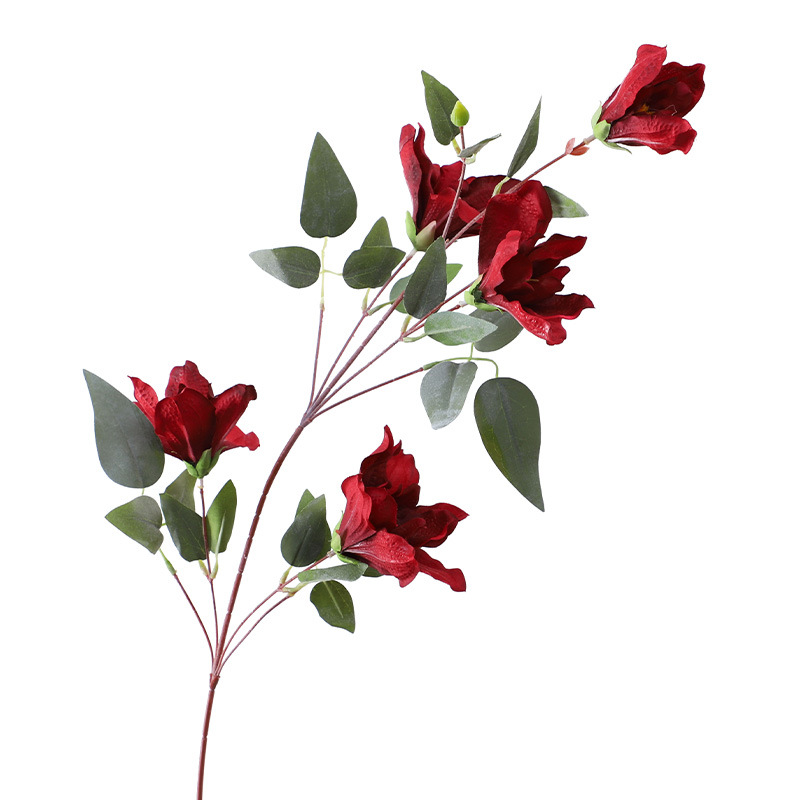 Dark Red Wedding Simulation Flower Matching Scene Combination Ceiling Road Lead Flower Rows Wedding Decorative Fake Flower Factory Wholesale
