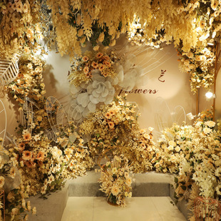 Dark Red Wedding Simulation Flower Matching Scene Combination Ceiling Road Lead Flower Rows Wedding Decorative Fake Flower Factory Wholesale Dark Red Wedding Simulation Flower Matching Scene Combination Ceiling Road Lead Flower Rows Wedding Decorative Fake Flower Factory Wholesale